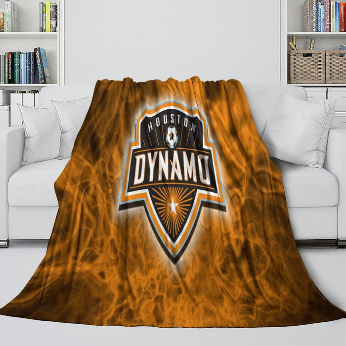 Houston Dynamo Blanket Flannel Fleece Throw Room Decoration