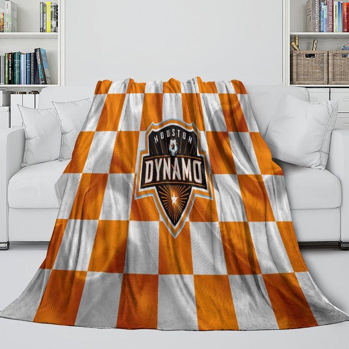 Houston Dynamo Blanket Flannel Fleece Throw Room Decoration
