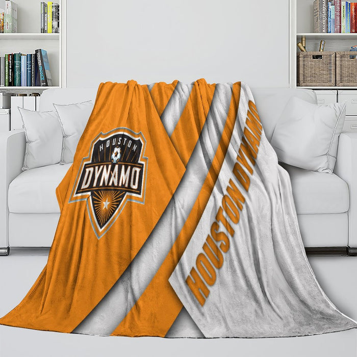 Houston Dynamo Blanket Flannel Fleece Throw Room Decoration