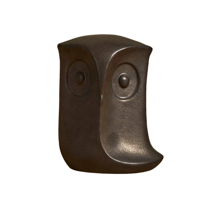 Hudswell 20cm Ceramic Owl Ornament - Black - Laura James