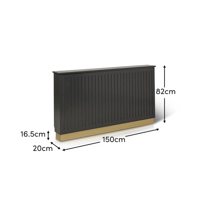 Iliana Large Radiator Cover in Charcoal Grey
