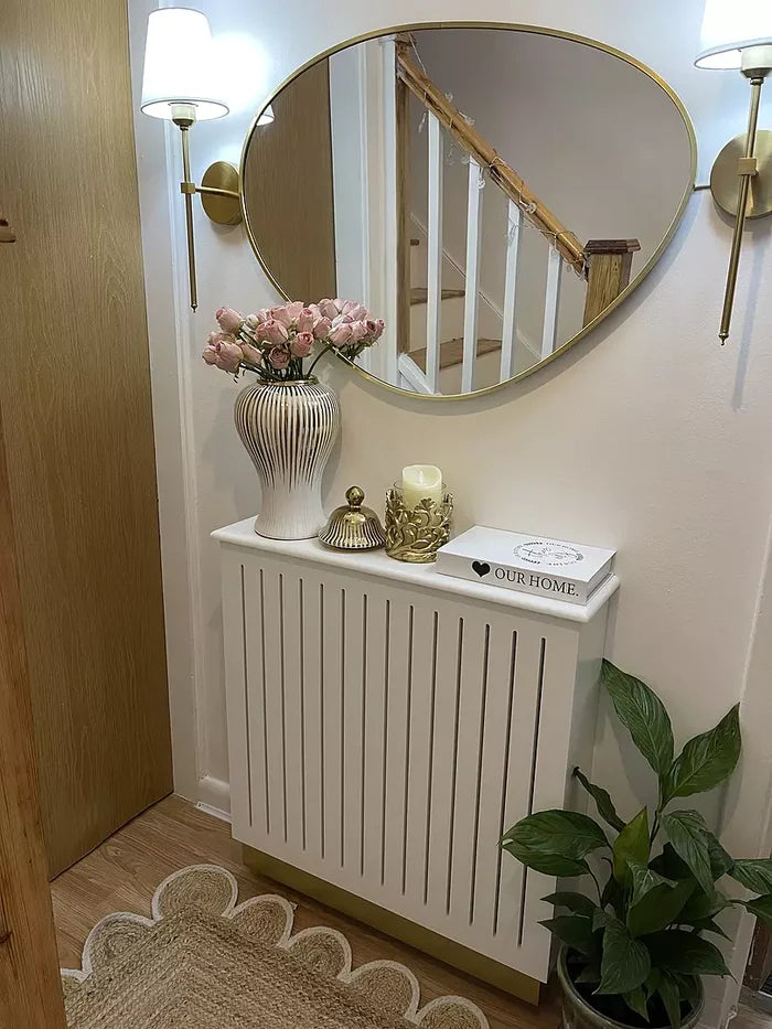 Iliana Small Radiator Cover - Snow White - Laura James