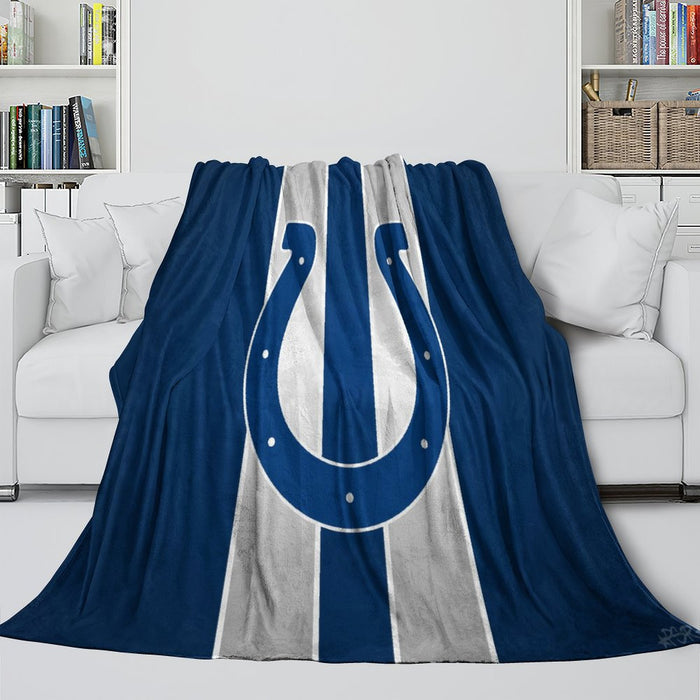 Indianapolis Colts Blanket Flannel Fleece Throw Room Decoration