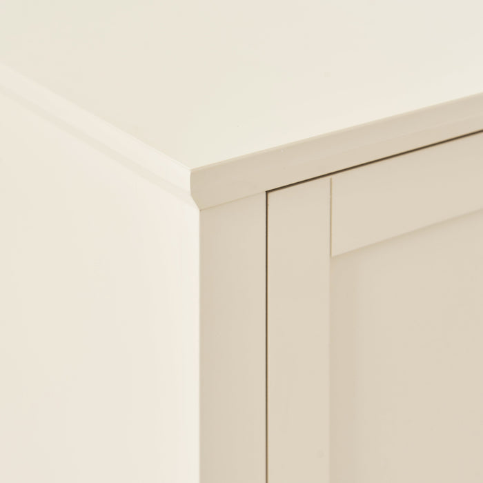 Ines 2 Door Sideboard - Taupe & Gold legs - Laura James