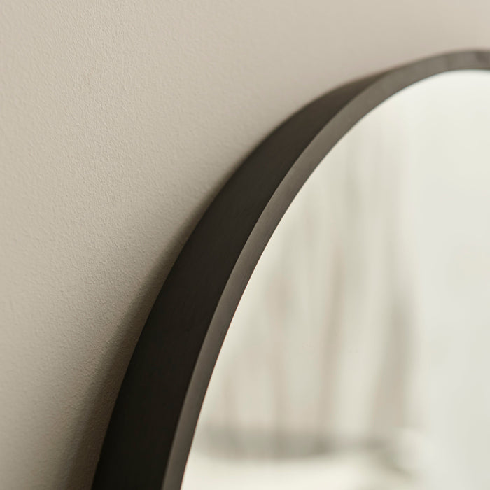 Ingham 170x50cm Full Length Arch Mirror - Black - Laura James