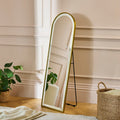 Ingham 145x45cm LED Arch Mirror - Gold - Laura James