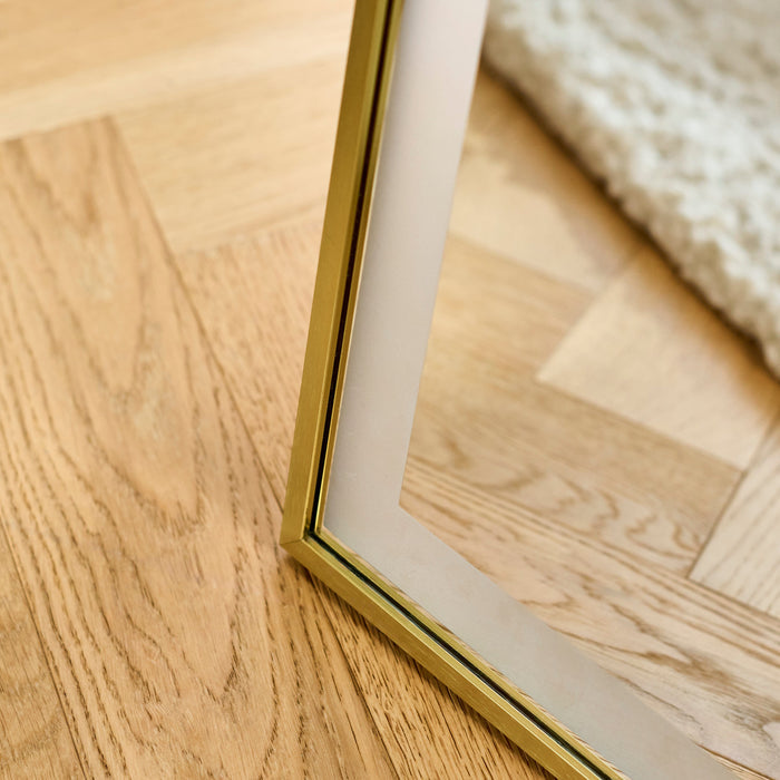 Ingham 145x45cm LED Arch Mirror - Gold - Laura James