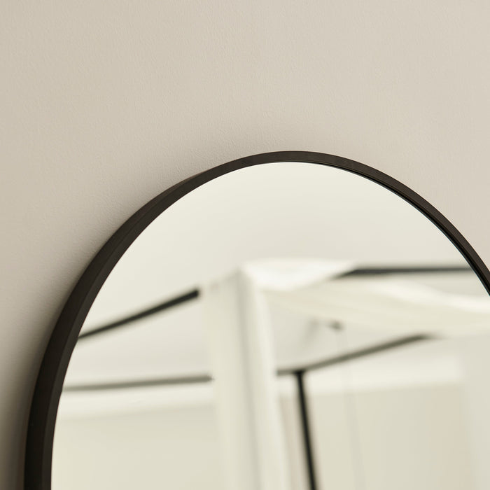 Ingham 170x50cm Full Length Arch Mirror - Black - Laura James