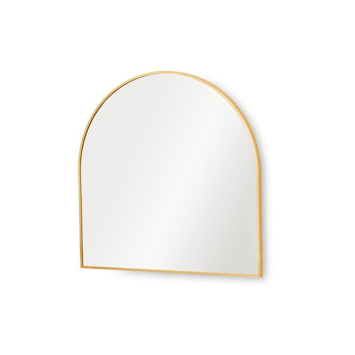 Ingham 70x70cm Metal Arch Mirror - Gold - Laura James
