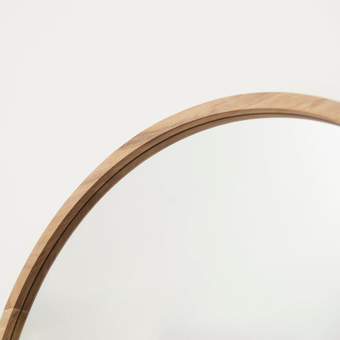 Ingham 70x70cm Wooden Arch Mirror - Natural - Laura James