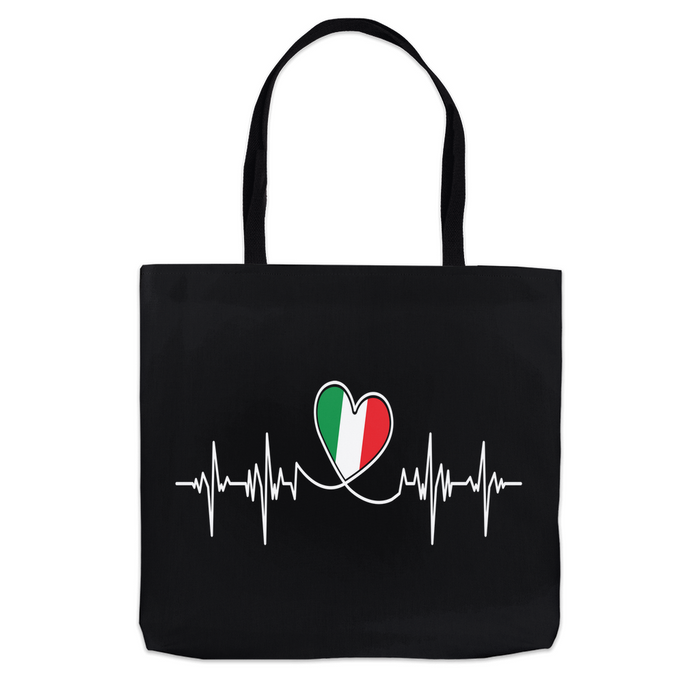 Italian Lifeline Tote Bag - Black