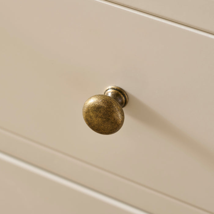 Ivy Ivory White 2 Drawer Bedside Table - Laura James