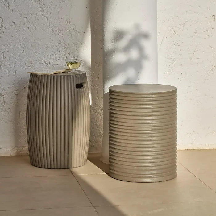 Dark Grey side tables - Laura James