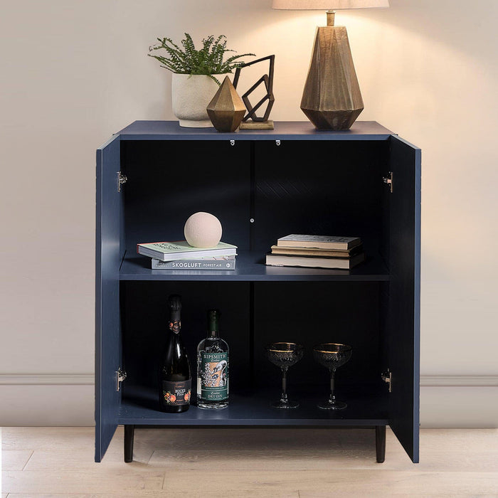 Jack small sideboard - geometric - blue - Laura James