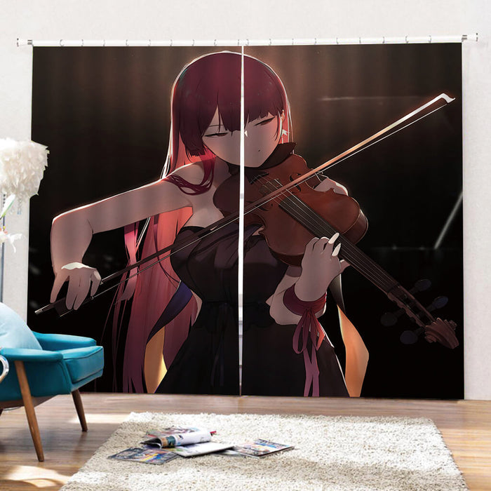 Japan Anime Girls Curtains Blackout Window Drapes for Room Decoration