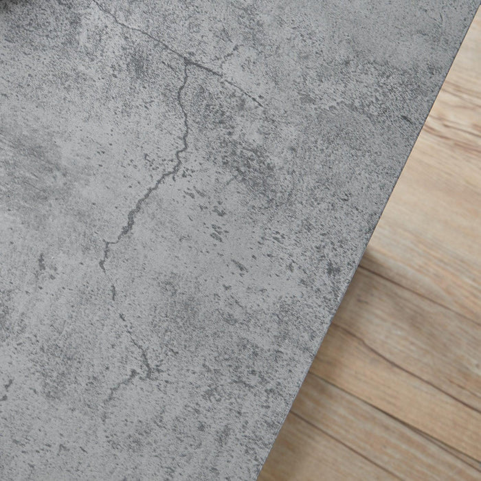 Jay side table - concrete effect and chrome - Laura James