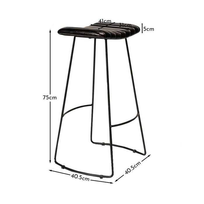 Jayden Black Bar Stool