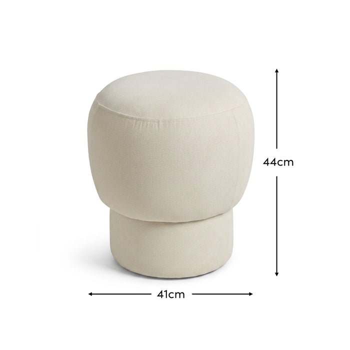 Jovi Footstool - Ivory - Laura James