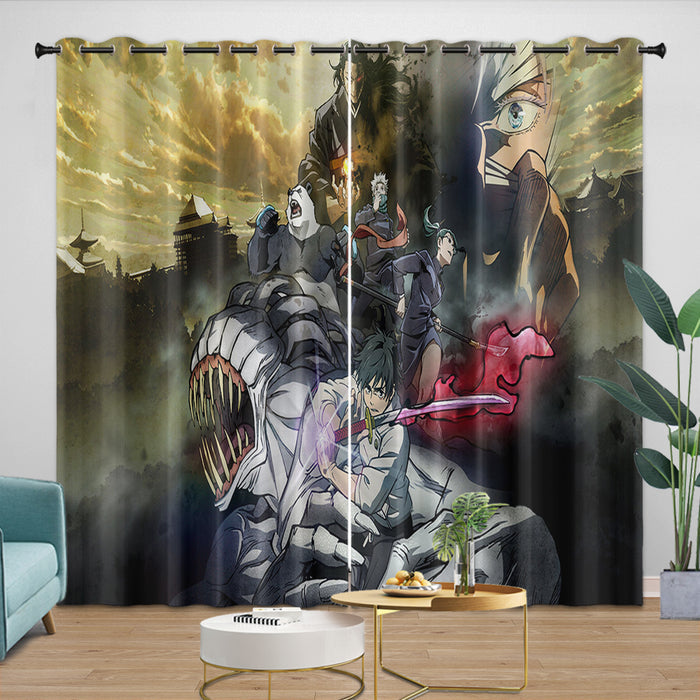Jujutsu Kaisen Execution Curtains Blackout Window Drapes Room Decoration