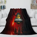 Jurassic World Rebirth Blanket Flannel Throw Room Decoration