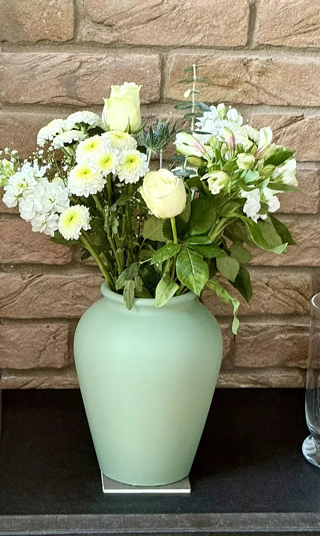 Kalera 23cm Terracotta Vase - Olive