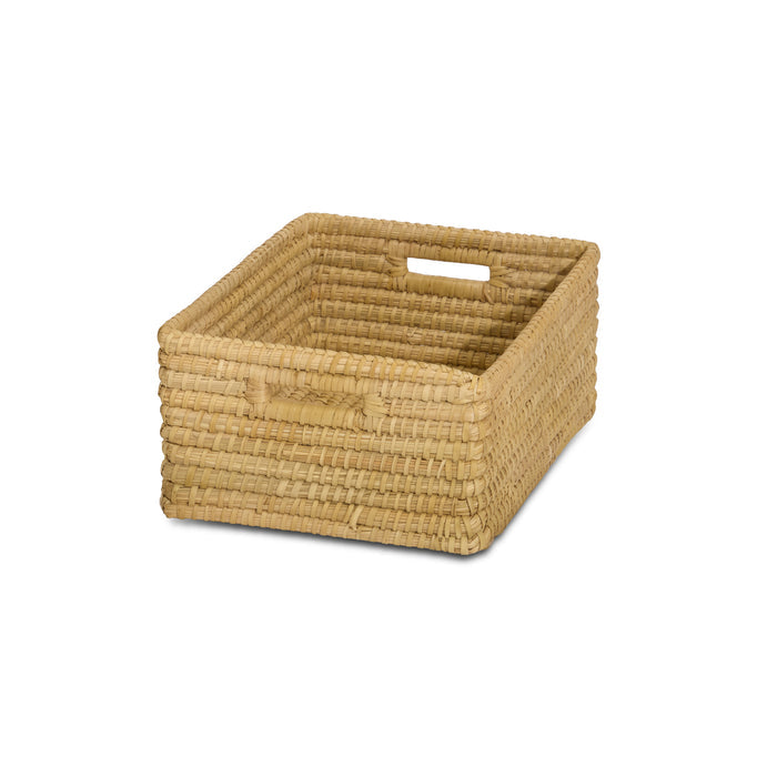 Kalna 40x30cm Rectangular Sea Grass Basket - Natural - Laura James