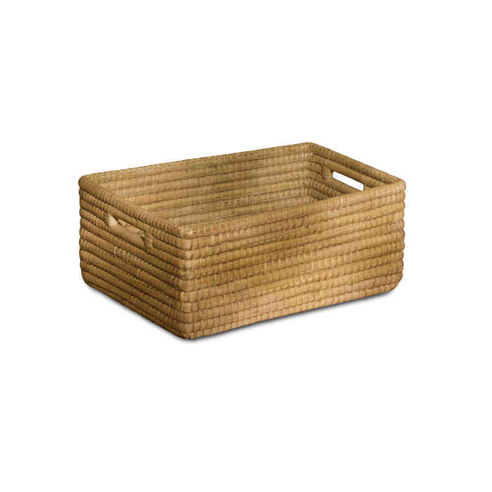 Kalna 45x35cm Rectangular Sea Grass Basket - Natural - Laura James
