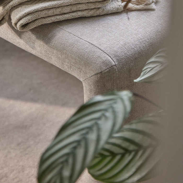 Kamiko Dining Bench - Mink Taupe - Laura James