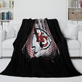 Kansas City Chiefs Blanket Flannel Fleece Throw Kids Room Decoration