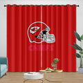 Kansas City Chiefs Curtains Blackout Window Drapes Kids Room Decoration