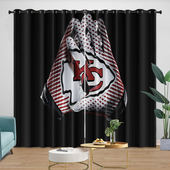Kansas City Chiefs Curtains Blackout Window Drapes Kids Room Decoration