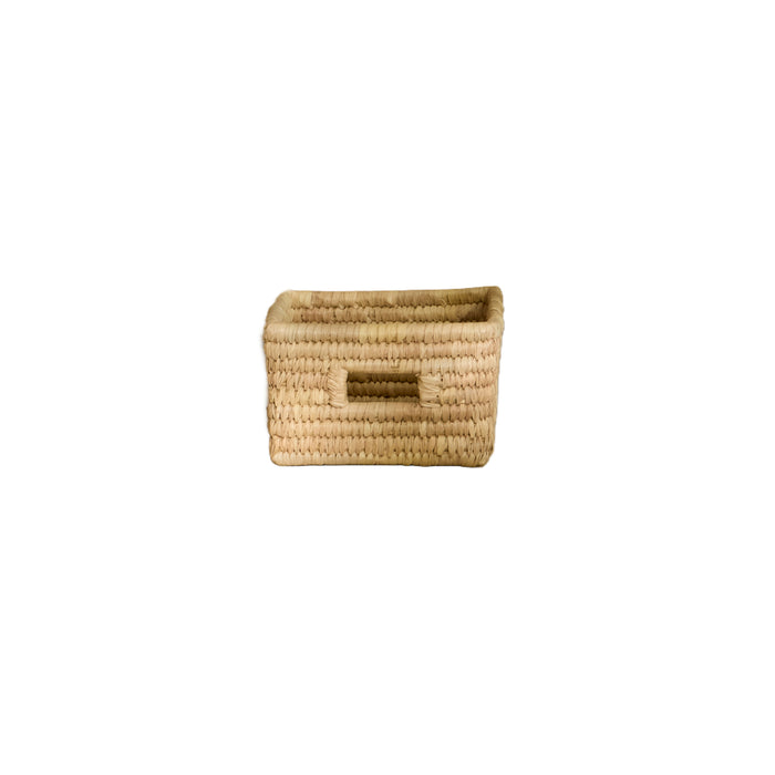 Kasheli 20x15cm Rectangular Basket - Natural Date Leaf - Laura James