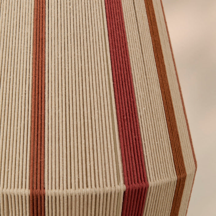 Kateli 35cm Pendant Light - Paprika Stripe - Laura James