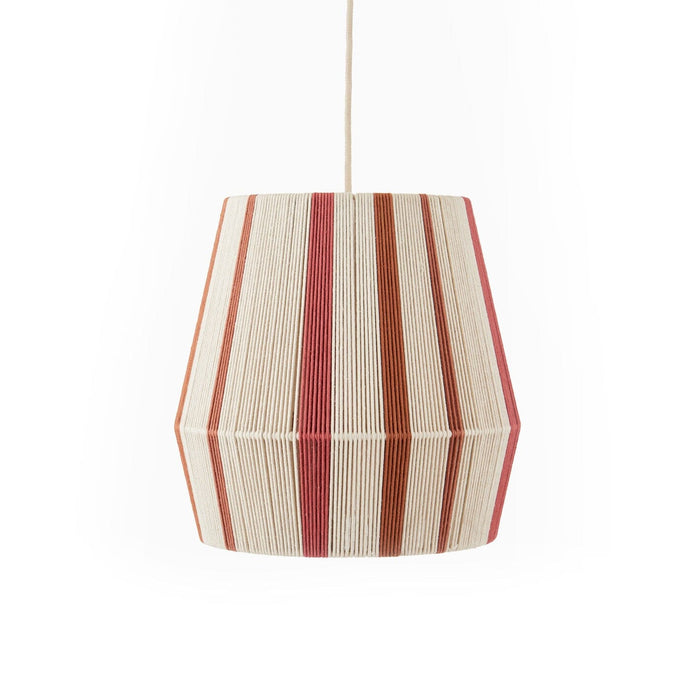 Kateli 35cm Pendant Light - Paprika Stripe - Laura James