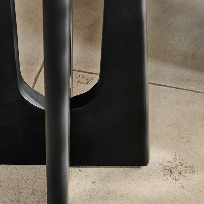 Kehlani Jet Black Mango Wood Bar Stool - Laura James