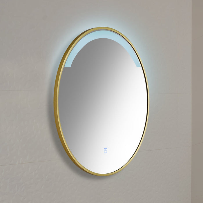 Kimbridge Gold Bathroom Mirror - with LED Lights