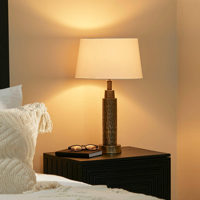 Kimmeridge 32cm Metal Lamp Base - Gold - Laura James