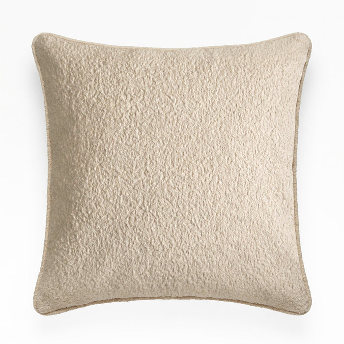 Knightsbridge 57x57cm Cushion Cover - Natural Boucle - Laura James