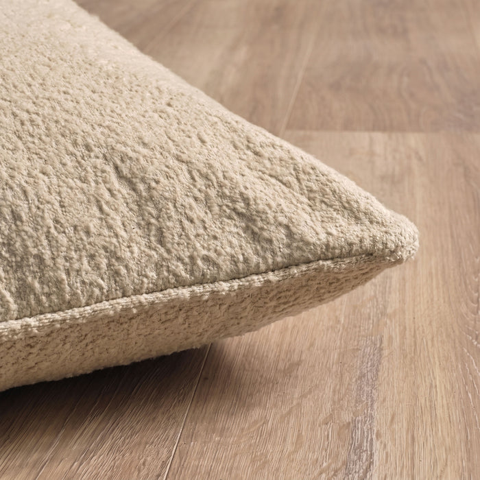 Knightsbridge 45x45cm Cushion Cover - Natural Boucle - Laura James