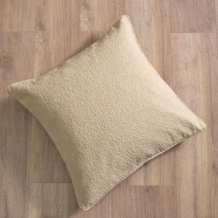 Knightsbridge 57x57cm Cushion Cover - Natural Boucle - Laura James