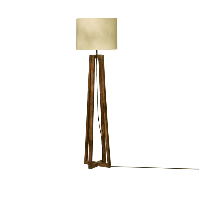 Konduru 150cm Floor Lamp Base - Darkened Mango Wood - Laura James