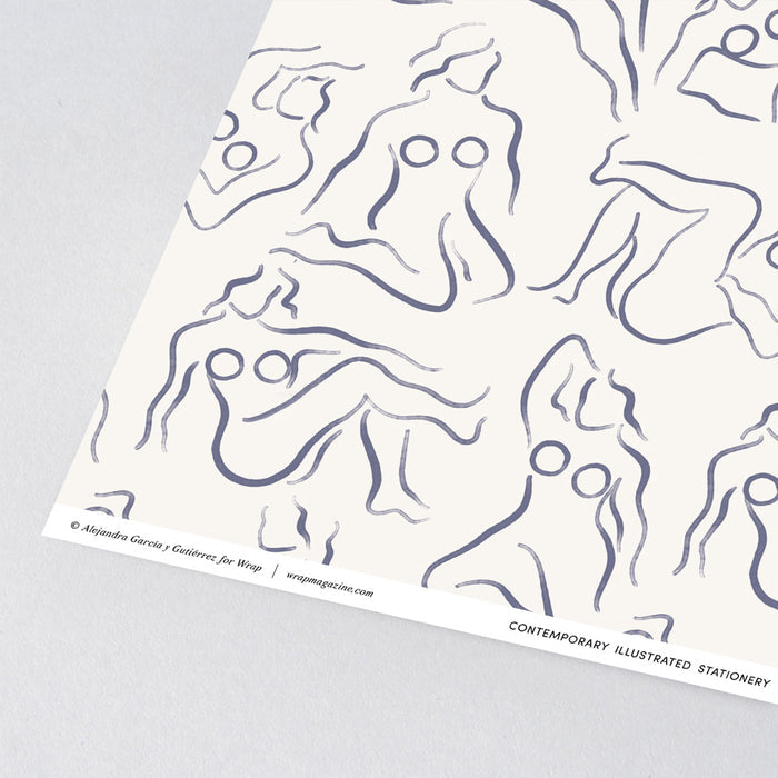 Naked Ladies Wrapping Paper | Golden Rule Gallery | Wrap Magazine | Excelsior, MN