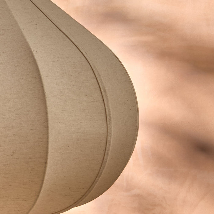 Lahsun 36cm Fabric Pendant Light - Natural - Laura James