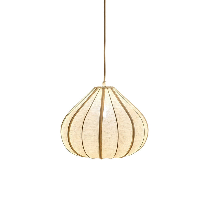 Lahsun 36cm Fabric Pendant Light - Natural - Laura James