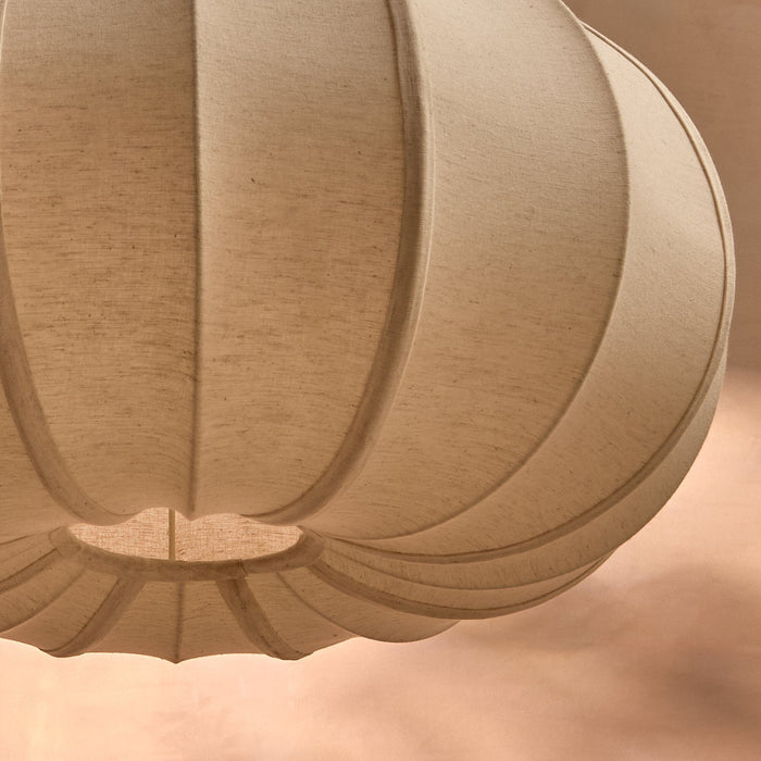 Lahsun 46cm Fabric Pendant Light - Natural - Laura James