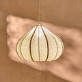 Lahsun 56cm Fabric Pendant Light - Natural - Laura James