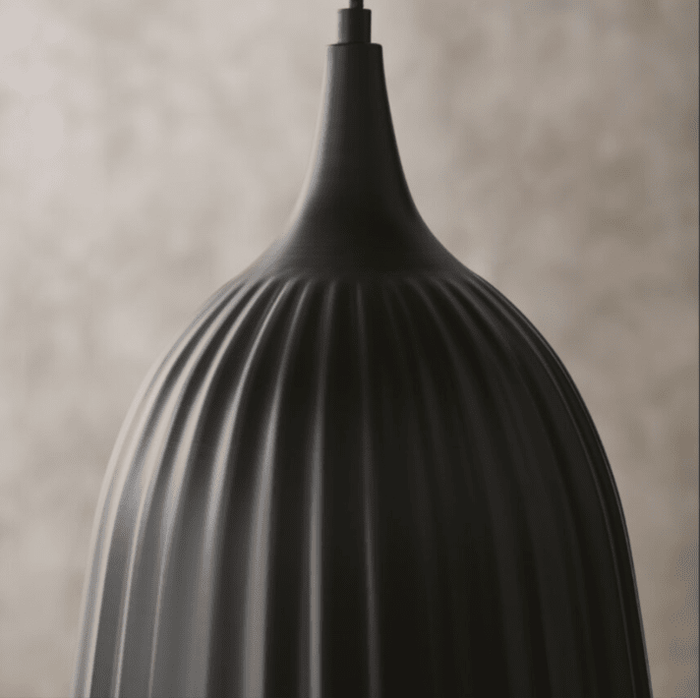 Lambeth 38.5cm Pendant Light - Black - Laura James