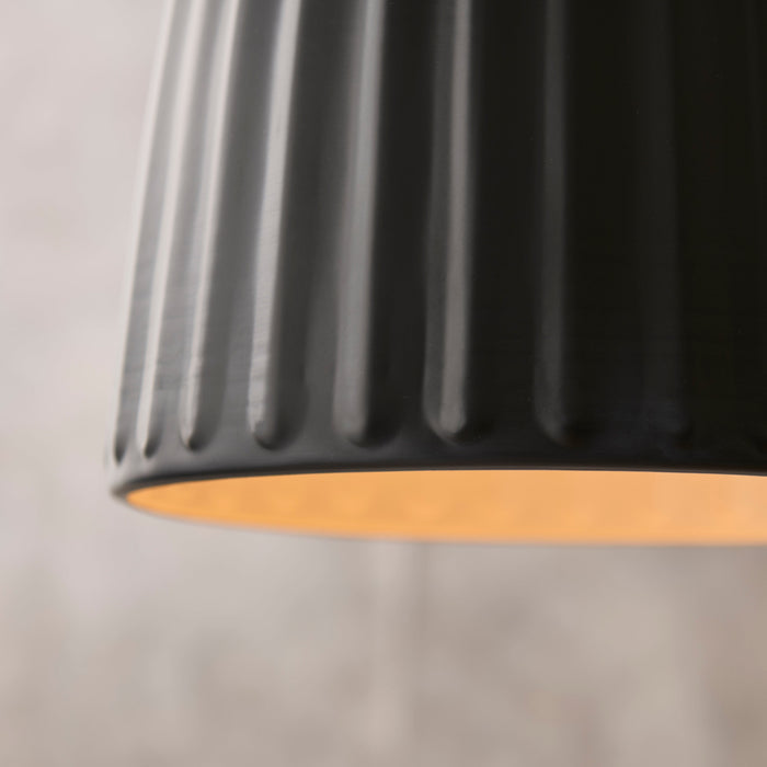 Lambeth 38.5cm Pendant Light - Black - Laura James