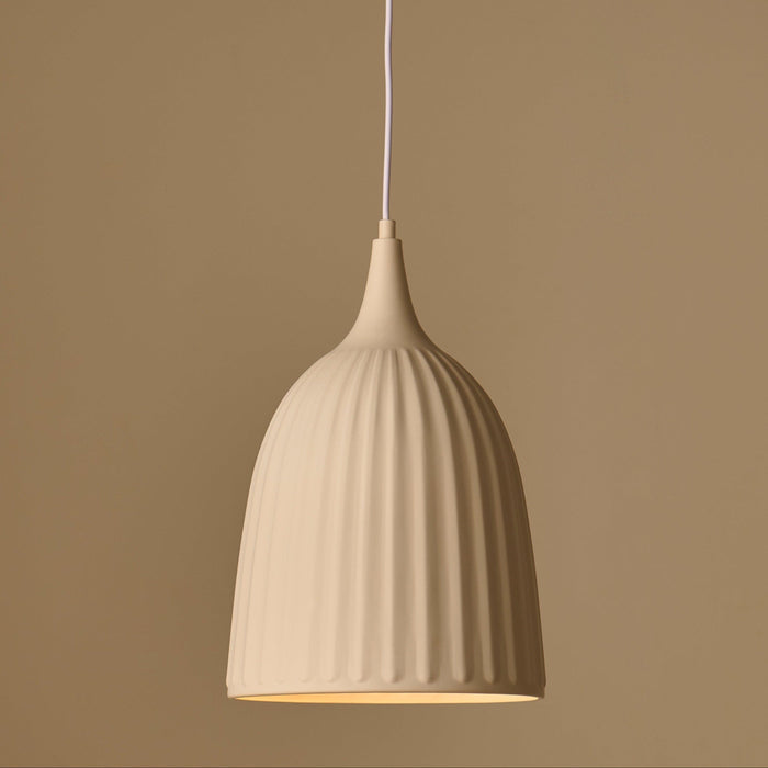 Lambeth 38.5cm Pendant Light - Off White - Laura James