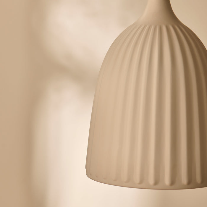 Lambeth 38.5cm Pendant Light - Off White - Laura James